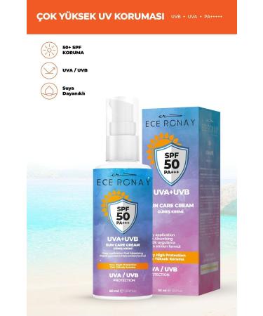 Ece Ronay Spf 50+ High Protection Moisturizing Body Sun Cream for All Skin Types 50 Ml - Buy Online on GoSupps.com