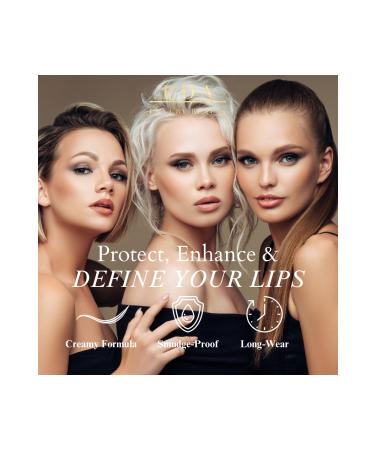 EDA LUXURY BEAUTY Chic Power Pink Brown Automatic Lip Liner Creamy Contour Lip Pencil Long Wear Lip Pencil - Buy Online on GoSupps.com