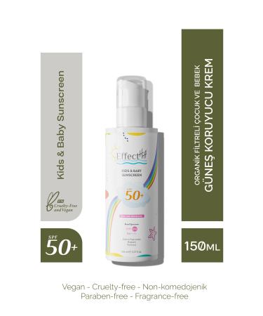 EffectHA Kids & Baby Sunscreen Organic Filter Kids and Baby Sunscreen Cream Spf50
