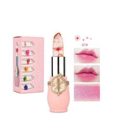 vipcheap Emaymei Flower Lipstick Long Lasting Lip Balm Moisturizing Effective Lip Gloss Lipstick No1