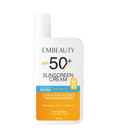 Embeauty Tone Equalizer High Protection Spf50 Brightening Pink Face Sunscreen Hybrid Formula 50 ml - Buy Online on GoSupps.com