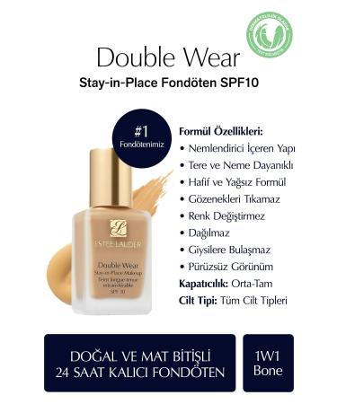 Estee Lauder foundation NATUL NB 581 permanent and non-smearing formula for up to 24 hours