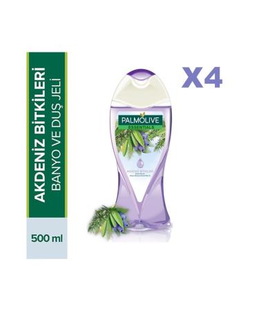 Palmolive Essentials Mediterranean Herbs Mediterranean Herbs Shower Gel 500 Ml Set of 4