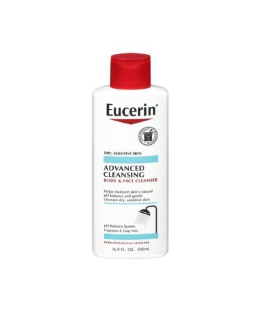 Eucerin Advanced Cleansing Body and Face Cleanser 500ml