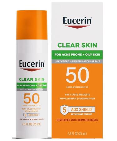 Eucerin Clear Skin Spf50 Face Sunscreen Lotion 75ml