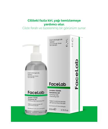 FaceLab Purifying and Soothing Facial Cleansing Gel for All Skin Types 200 ml - Buy Online on GoSupps.com