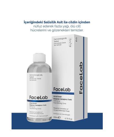 FaceLab Salicylic Acid Anti-Acne and Pimple Pore Tightening Toner 200 ml - Buy Online on GoSupps.com