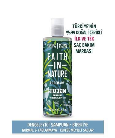 Faith In Nature Natural Balancing Shampoo Rosemary For Normal & Oily Hair Prone to Dandruff