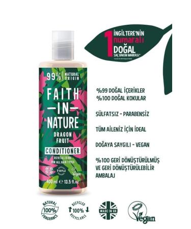 Faith In Nature Natural Revitalizing Hair Care Conditioner Dragon Fruit For All Hair Types - Buy Online on GoSupps.com