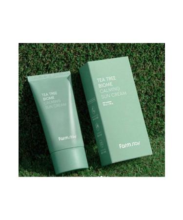 Farmstay FARM STAY TEA TREE BIOME CALMING SUN CREAM SPF50 SUN PROTECTIVE CREAM FOR SENSITIVE SKIN - Buy Online on GoSupps.com