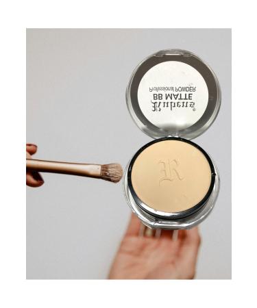 FDF STORE Powder Foundation Bb Matte Professional Powder 2 In 1 Light And Dark Tone Mirror Sponge