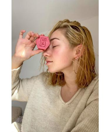 Solidu Pink - Peony & Ylang Ylang Natural Solid Shampoo | Normal & Frizzy Hair - Buy Online on GoSupps.com