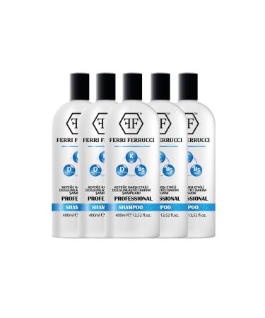 Ferri Ferrucci 5 Anti-Dandruff Shampoo Natural Extract Powerful and Effective Solution Bay Leaf Nettle