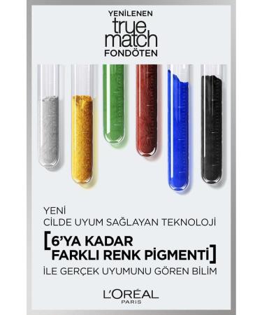L'Oreal Paris True Match Caring Foundation - 1C Cool Undertone & Mini Paradise Mascara 4.7 ML - Buy Online on GoSupps.com