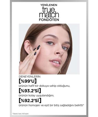 L'Oreal Paris True Match Caring Foundation - 1C Cool Undertone & Mini Paradise Mascara 4.7 ML - Buy Online on GoSupps.com