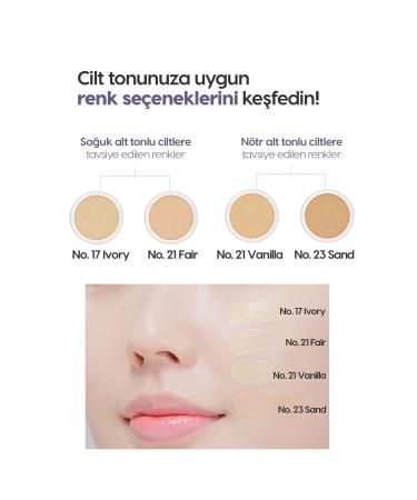 Missha Intensive Concealer Moist and Shiny Finish Cushion Glow Layering Fit Cushion No.17 Ivory SPF50+/PA++++ - Buy Online on GoSupps.com