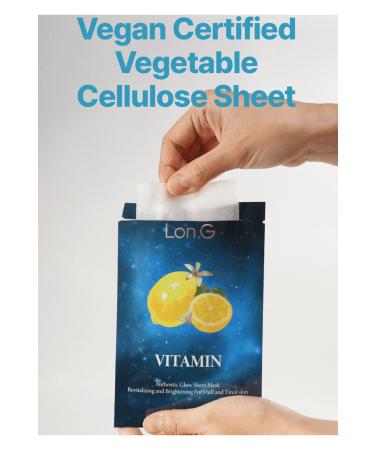 Long Lon.g K-beauty Vitamin Authentic Revitalizing Brightening Face Mask 10 Piece Box - Buy Online on GoSupps.com