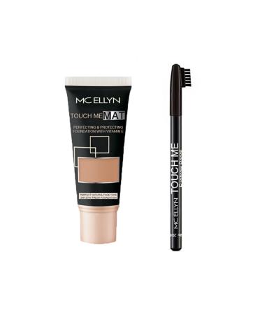 Mcellyn Touch Me Matte Foundation + Eyebrow Pencil 4