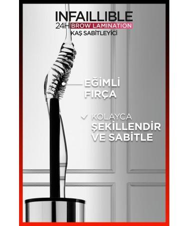 L'Oreal Paris Infaillible 24H Brow Lamination Transparent Eyebrow Fixer - Buy Online on GoSupps.com