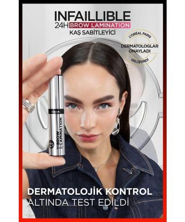 L'Oreal Paris Infaillible 24H Brow Lamination Transparent Eyebrow Fixer - Buy Online on GoSupps.com