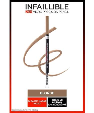 L'Oreal Paris Infaillible 24H Micro Precision Eyebrow Pencil - Blonde