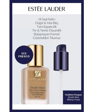 Estee Lauder Double Wear Foundation Spf10 2c3-foundation Pump Makeup Set