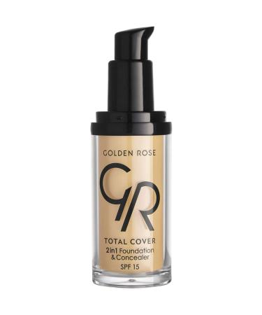 Golden Rose Total Cover 2in1 Foundation & Concealer No: 03 Almond - Foundation & Concealer - 8691190963637 - Buy Online on GoSupps.com