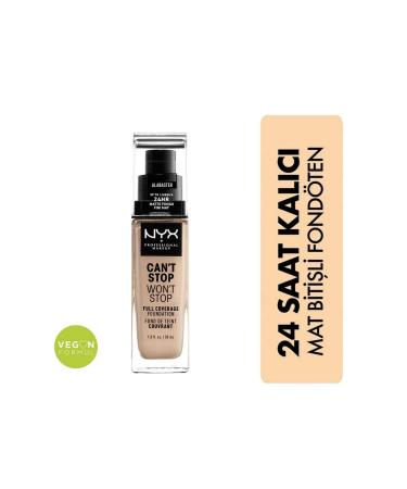NYX Professional Makeup Can't Stop Won't Stop 24 Hour Foundation Alabaster
