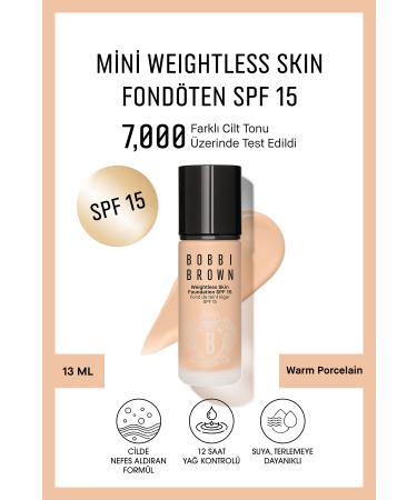 Bobbi Brown Mini Matte Foundation Containing HyaluronicAcid That Breathes into the Skin-SPF15-WarmPorcelain-13ml