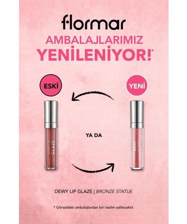Flormar Nourishing Lip Gloss - Dewy Lip Glaze - 005 Bronze Statue-8682536068093 - Buy Online on GoSupps.com