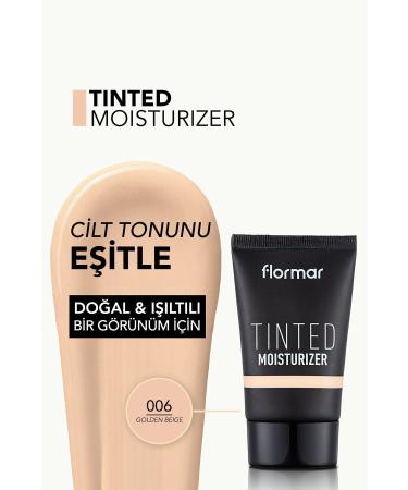 Flormar Tinted Moisturizer (YELLOW UNDERTONE) - Tinted Moisturizer - 006 Golden Beige - 8682536041409 - Buy Online on GoSupps.com