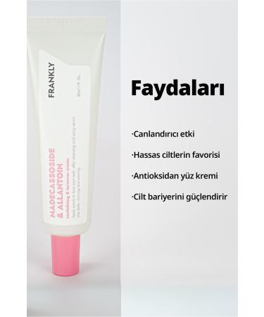FRANKLY Antioxidant Effective Skin Renewal and Moisturizing Madecassoside&Allantoin Cream 30ml - Buy Online on GoSupps.com