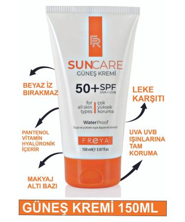 Freya SUN CREAM 150ML SUN CARE +50 SPF ANTI-STAIN AND HIGH PROTECTION - Buy Online on GoSupps.com