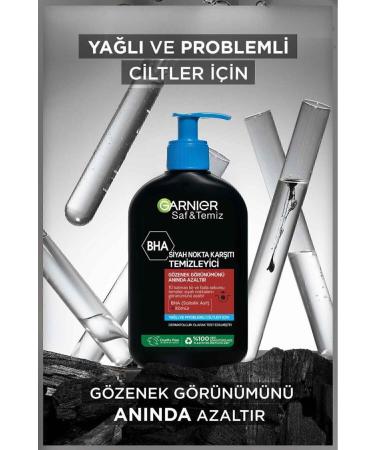 Garnier Pure & Clean Anti-Blackhead Cleanser 250 ml - Buy Online on GoSupps.com