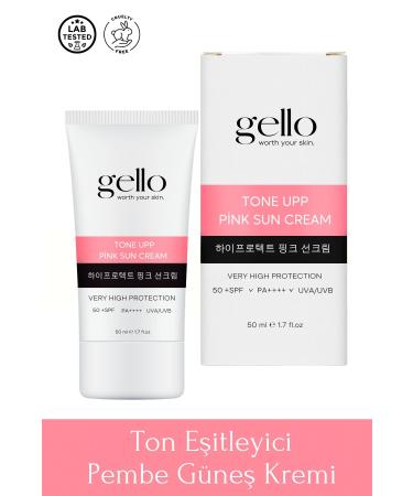GELLO Tone Equalizing High Protection Pink Face Sunscreen 50 Spf