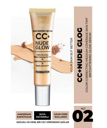 GXMPRO CC+ Nude Glow Foundation Evens Out Skin Tone