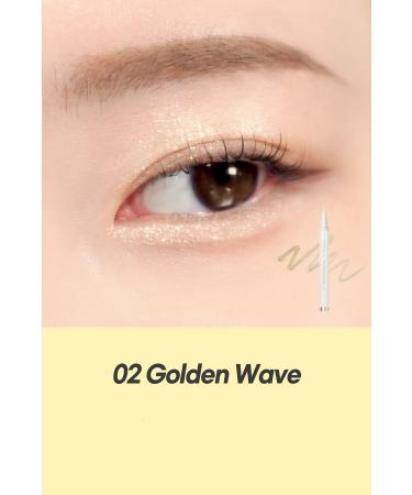 Romand rom&nd Glitter Eyeliner - Twinkle Pen Liner - 02 Golden Wave