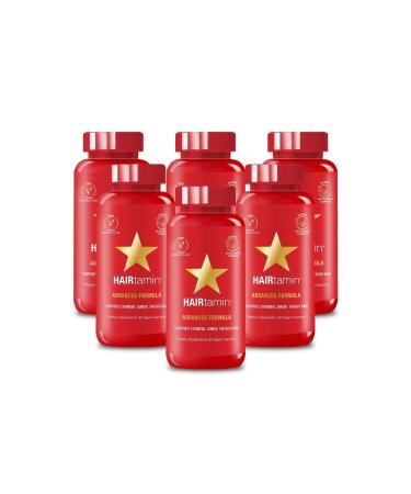 HAIRtamin Advanced Formula 30 Vegan Capsules - Hair Vitamin - 6 Pieces