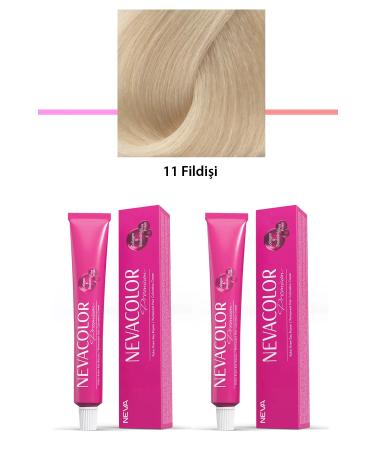Heez 2 Set Premium 11 Ivory - Permanent Cream Hair Dye 2 X 50 g Tube
