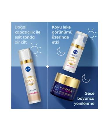 NIVEA Luminous630 Anti-Dark Spot SPF30 CC Face Cream Light Tone 40 ml - Buy Online on GoSupps.com