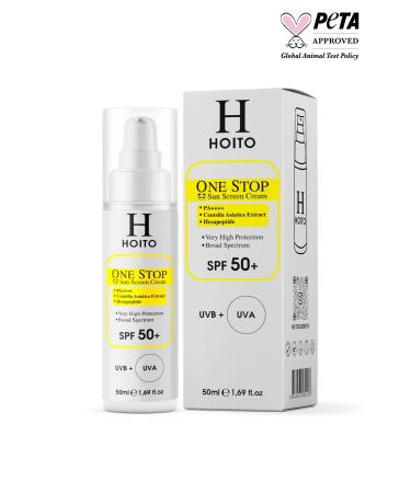 Hoito Fast Absorbing Non-Stickly Sunscreen SPF50+/PA++++50ml-One Stop Sun Screen Cream