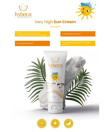 Hybeca Children's Sun Cream Spf 50+ High Protection 50 Ml - Buy Online on GoSupps.com
