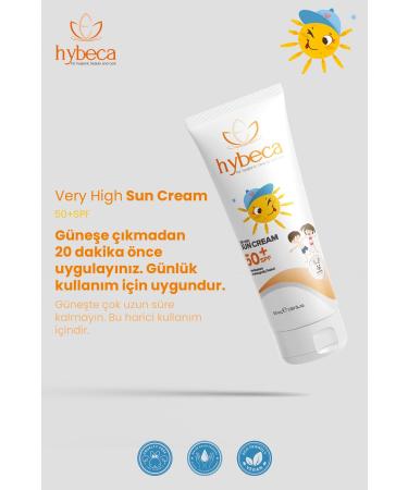 Hybeca Children's Sun Cream Spf 50+ High Protection 50 Ml - Buy Online on GoSupps.com