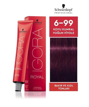 Igora Royal 6-99 Dark Blonde Intense Violet Hair Dye 60 ml