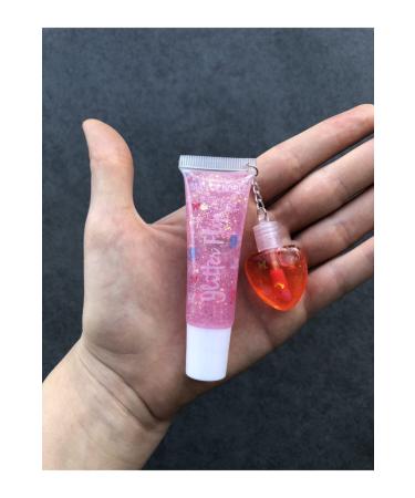 IMAN OF NOBLE Heart-shaped 2-piece lip gloss lip balm lip gloss