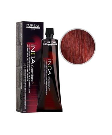 INOA Natural Hair Dye C6.66 Dark Blonde Intense Red 3474630634909 Oxidant Free. NesliBeauty