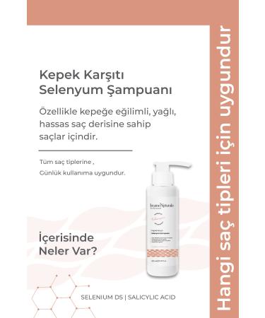 Insane Naturale Anti-Dandruff Selenium Shampoo 250 ml