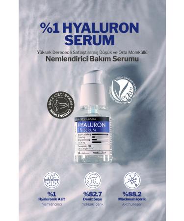 DERMA FACTORY Deeply Moisturizing Hyaluronic Acid Serum Derma Factory %1 Hyaluron Serum 30 ml - Buy Online on GoSupps.com