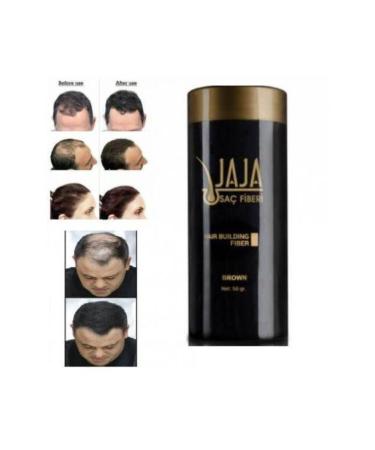 Jaja Original New Product Fibers Hair Thickener Topik 50 Gr Hair Concealer - Dark Brown dark Brown