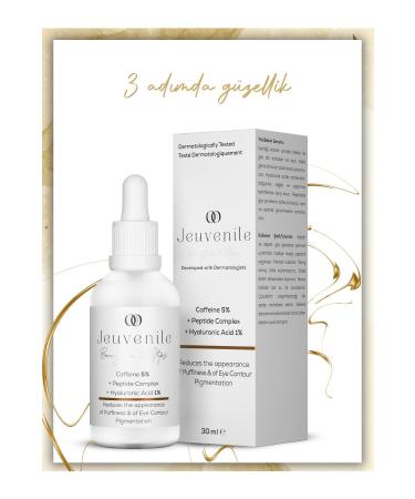 Jeuvenile Caffeine 5% Under Eye Serum - Anti-Bagging Anti-Wrinkle Anti-Bruising and Anti-Puffiness (Caffeine Peptide H.Acid)